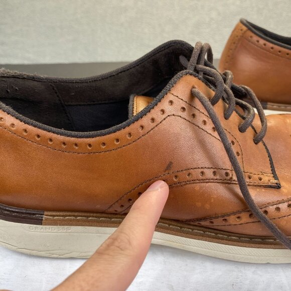 Cole Haan Men\'s Original Grand Wingtip Oxford Brown Leather Size 11M C34120 main image 10